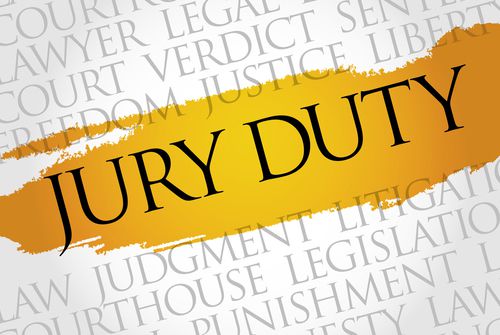 Jury Duty Scheduled for Monday, January 11th Cancelled