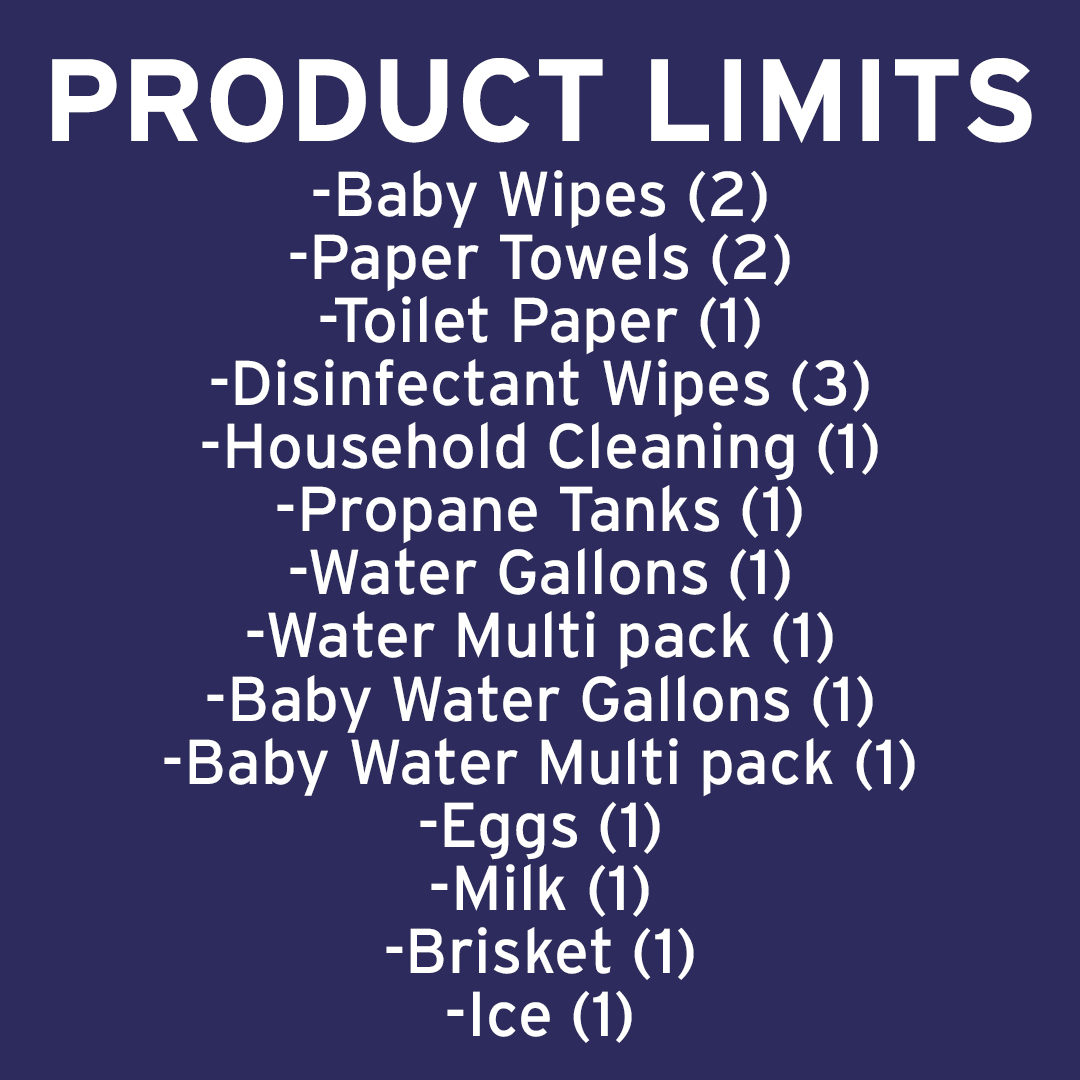 Brookeshire’s Placing Quantity Limits on Some Products
