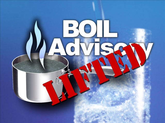 North Hopkins Water Supply Boil Water Notice Rescinded. Water Usage Reach 1.3 Million Gallons Per Day During Past Week.