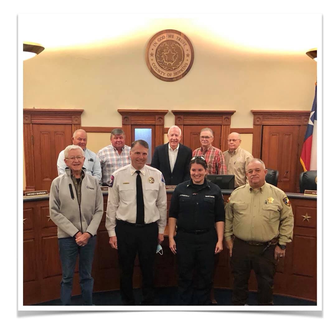 Hopkins County Commissioners Court Recognizes Local Officials and Business Owner for Winter Storm Efforts