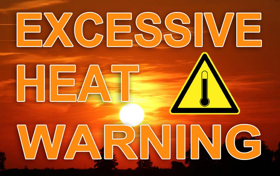 Heat advisory issued for Monday, Tuesday