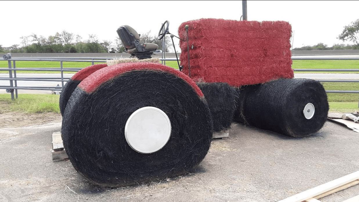 Hay bale sculpture contest upcoming