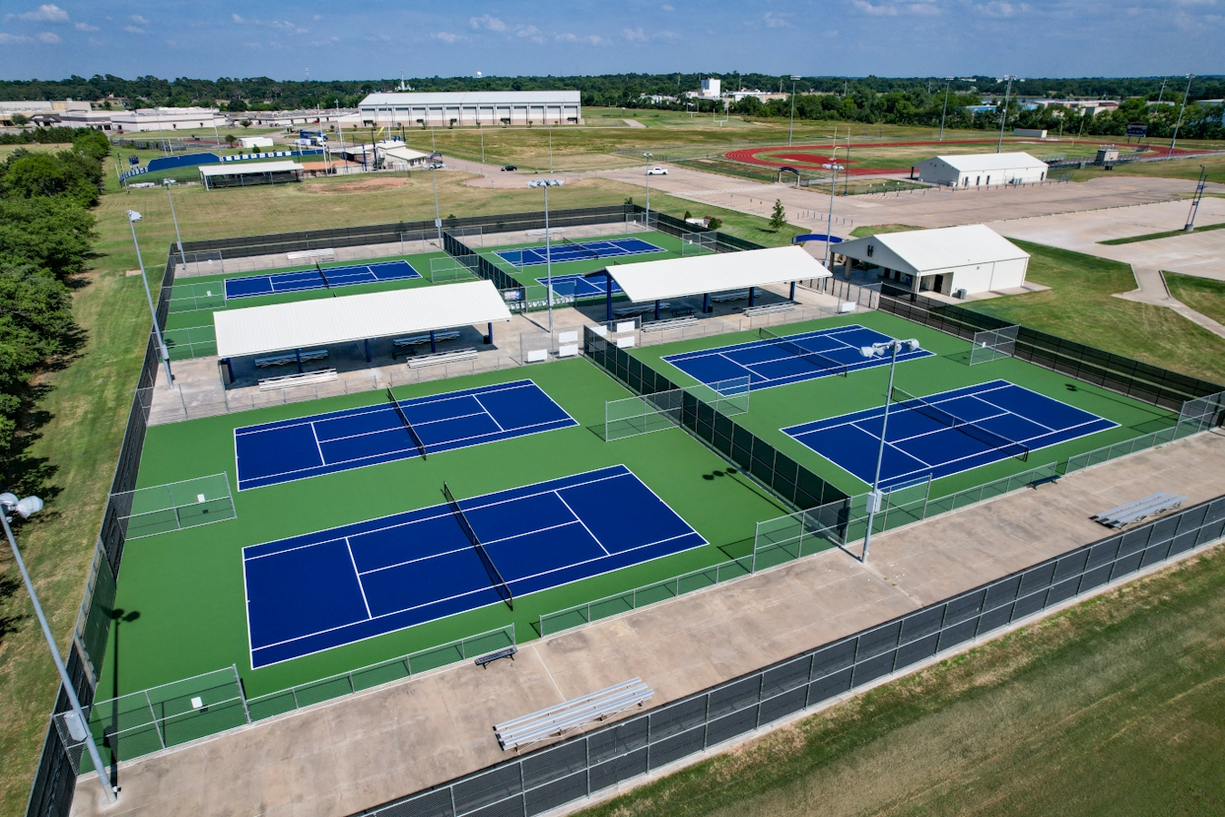 Tennis courts resurfaced will be in action in Friday tournament