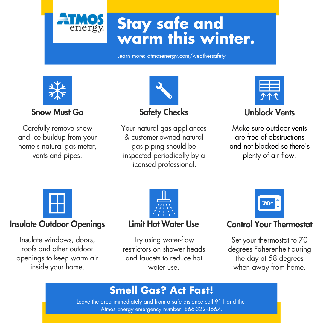 Stay safe and warm this winter tips from ATMOS energy