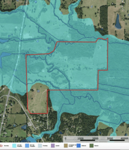 (Map with Flood Zone, Hopkins County)