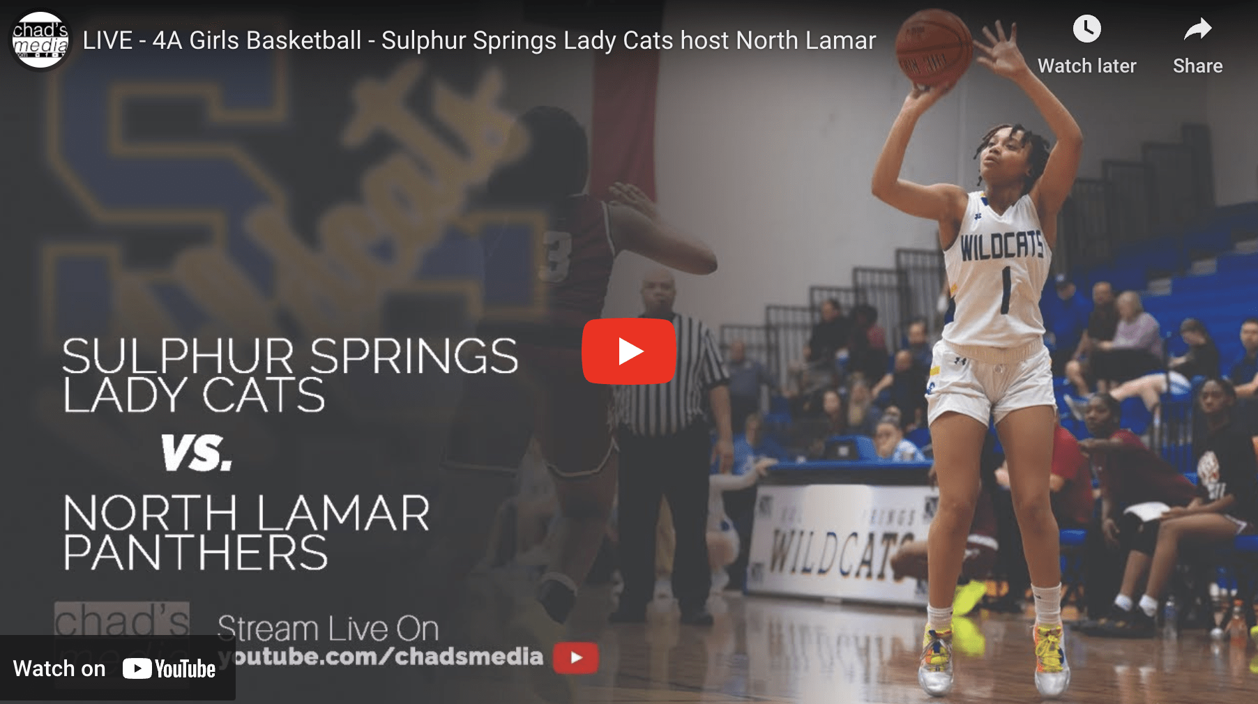 LIVE – 4A Girls Basketball – Sulphur Springs Lady Cats host North Lamar