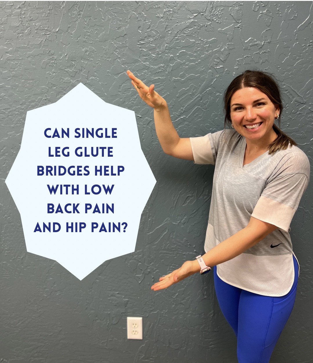 Can single leg bridges help with back pain or knee pain? by Dr. Hailey Jackson