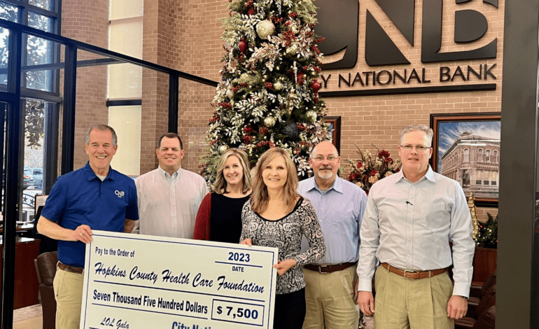 Hopkins County Health Care Foundation With Alliance Bank and CNB Bank