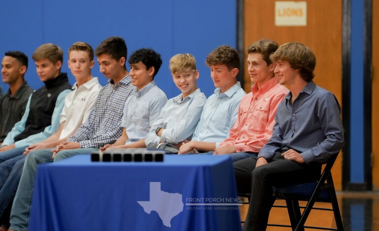 2023 Saltillo ISD cross country ring ceremony