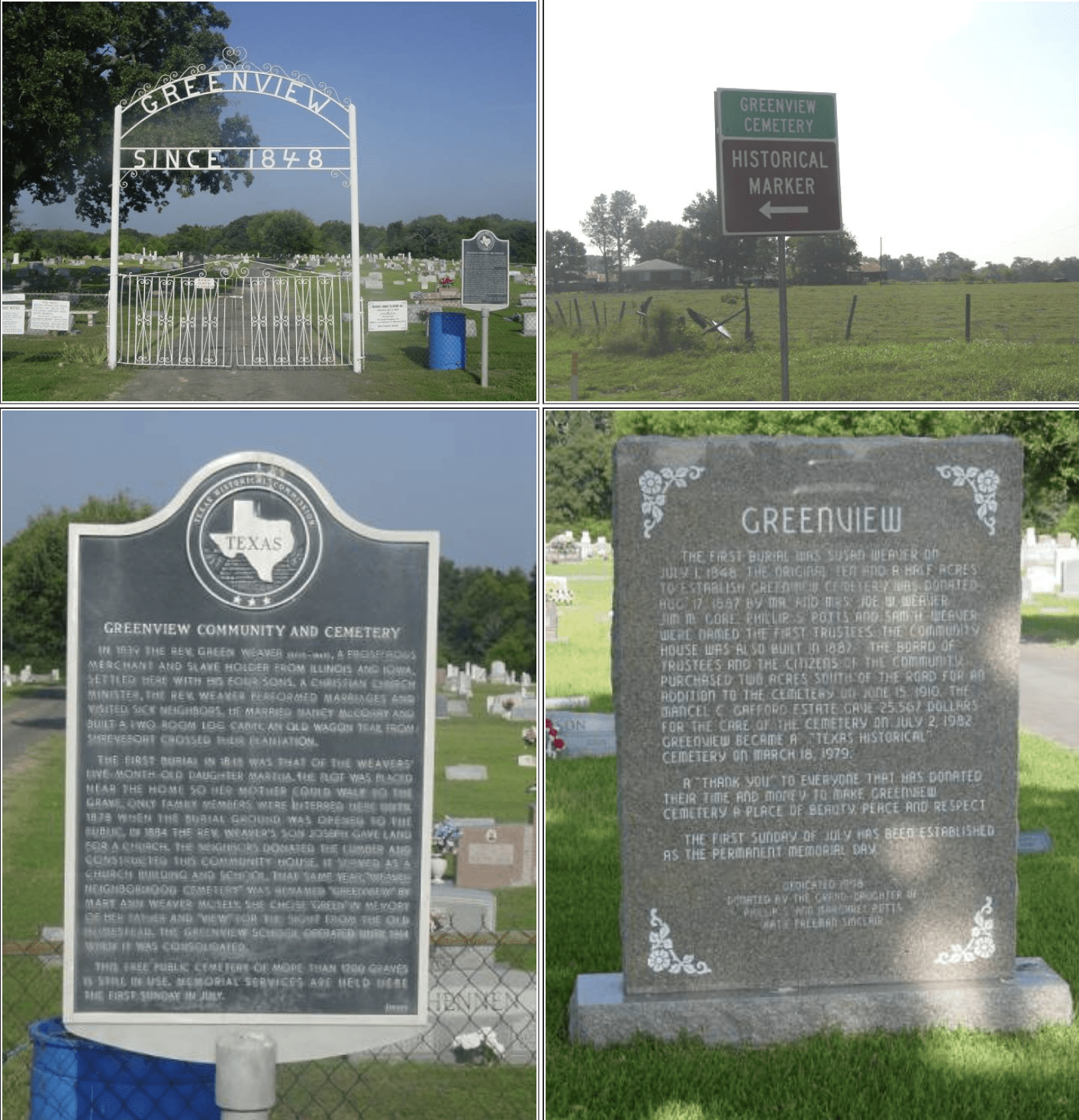 History of Greenview Cemetery