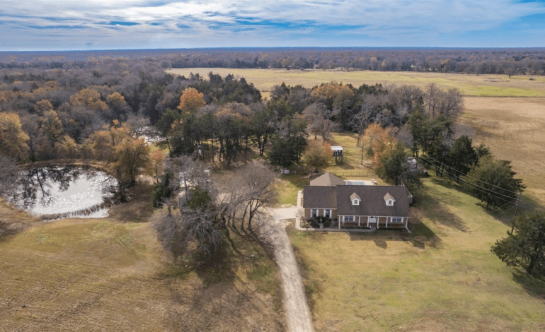 House on Scenic Partly-Wooded 40 Acres Goes For Sale