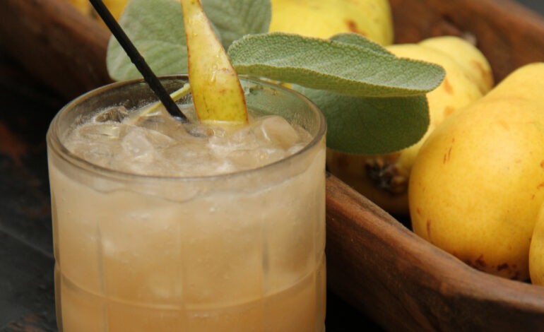 Life’s Flavors: Sparkling Sage Pear Cocktail By Allison Libby-Thesing Of The Oak’s Bed & Breakfast