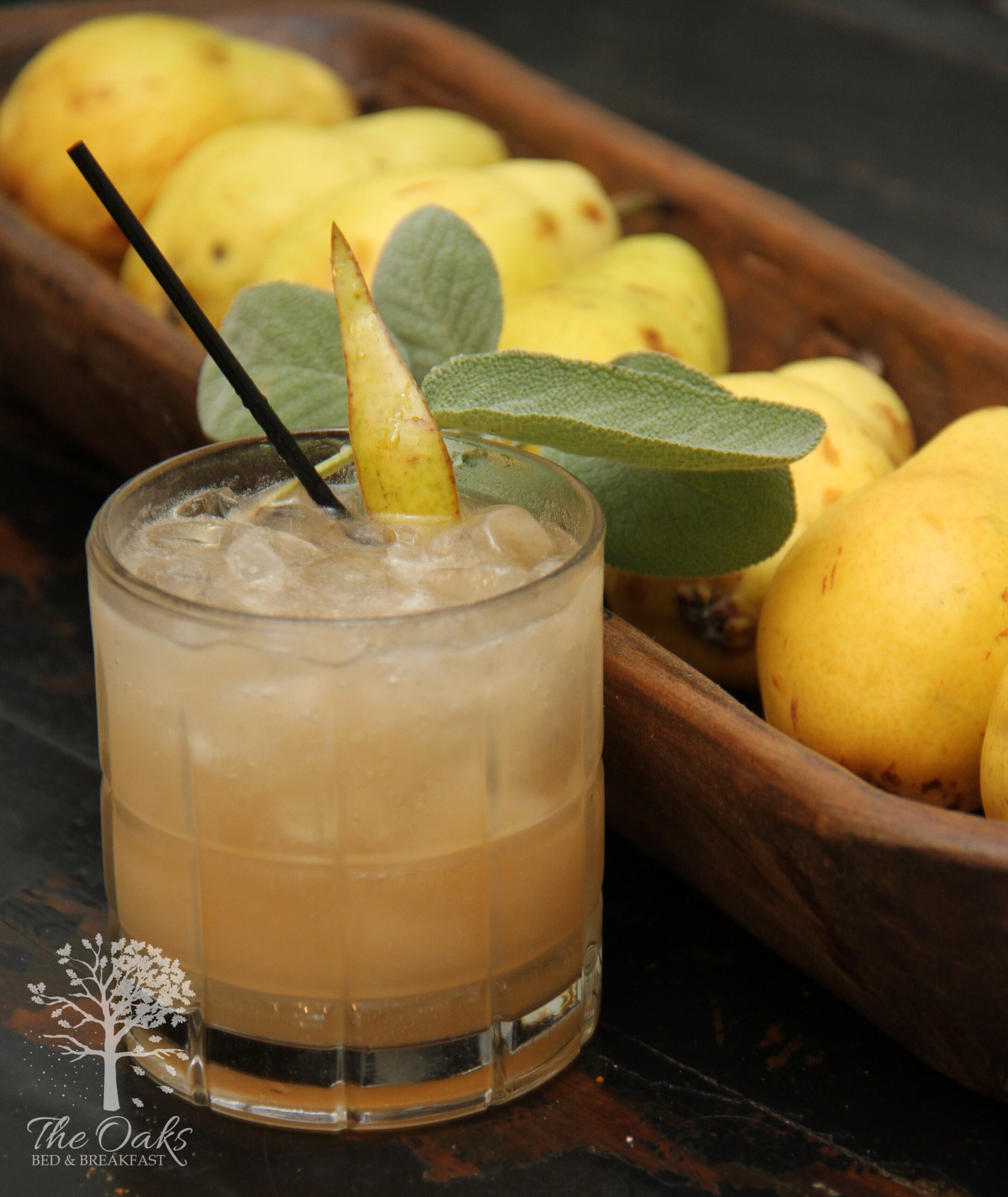 Life’s Flavors: Sparkling Sage Pear Cocktail By Allison Libby-Thesing Of The Oak’s Bed & Breakfast