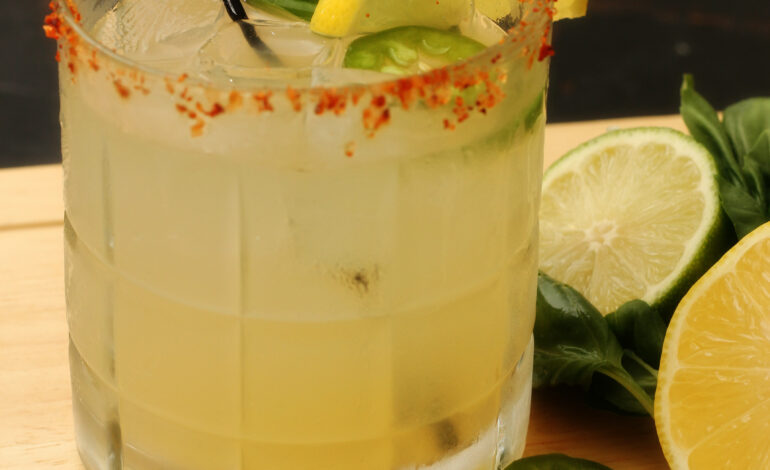 Life’s Flavors ~ Spicy Citrus Basil Margarita By Allison Libby-Thesing