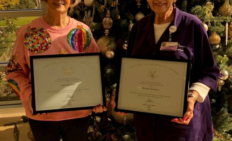 CHRISTUS Volunteers Recognized with Lifetime Achievement Recognition 12/8/23